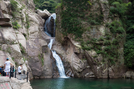 Qingdao Laoshan beijiushui sceneryのeditorial素材