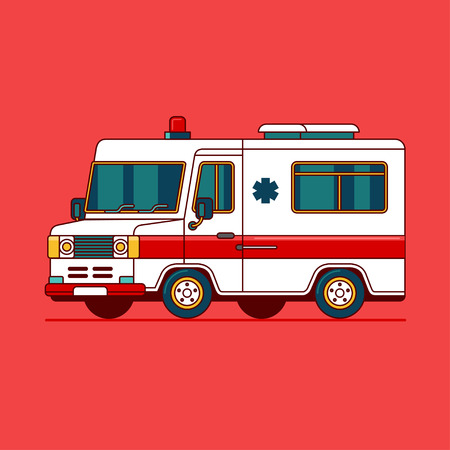 Ambulance vector illustrationのイラスト素材