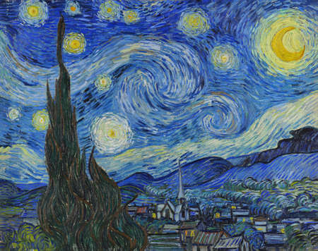 Vincent van Gogh, 1853-1890 The Starry Night, 1889, oil on canvas.のeditorial素材