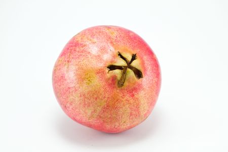 pomegranate isolated on white backgroundの写真素材