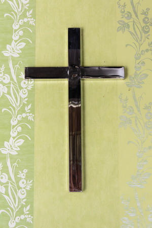 The cross on the roof of the Churchの写真素材