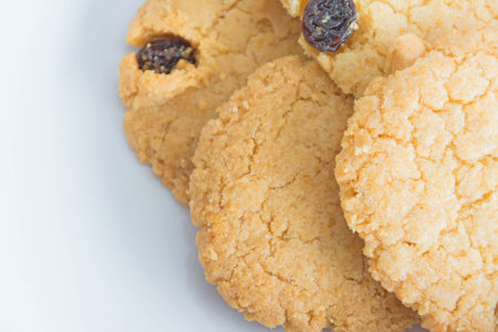 cookies on white background