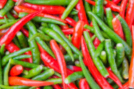 blurry and soft focus of chiliの写真素材