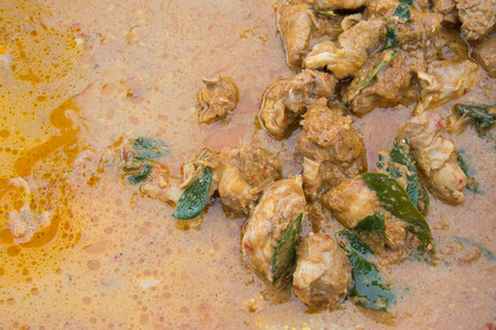 Thai Food, curry with chickenの写真素材