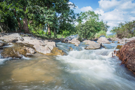 motion blur of Waterfall in Maewong national park at Nakhonsawan, Thailand.