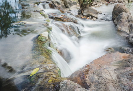 motion blur of Waterfall in Maewong national park at Nakhonsawan, Thailand.の写真素材