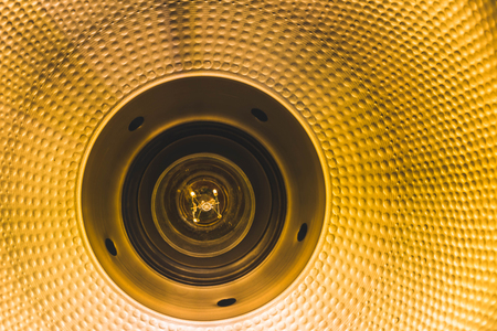 light bulb turn on in socketの写真素材