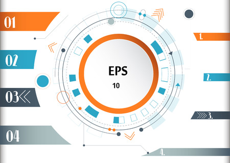 A Vector circle info graphic. Template for presentation and round chart.のイラスト素材