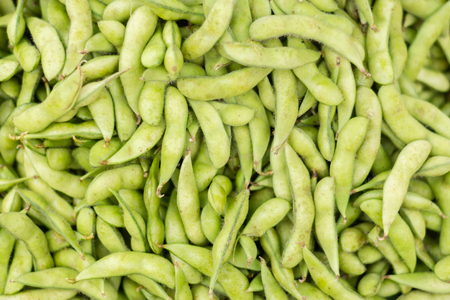 soya beans in bowl の写真素材