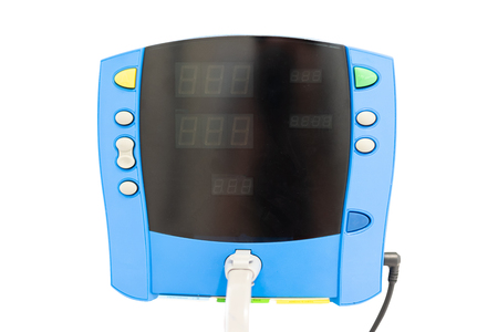 Presssure measure equipment isolated on white, emergency and medical equipment conceptの写真素材