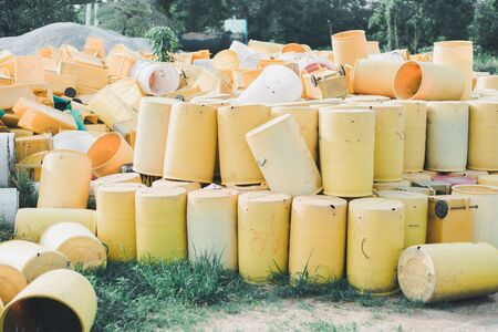 waste bin dirty, dumpster junk recycle, pile of dumpster の写真素材