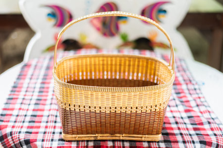bamboo wicker basket