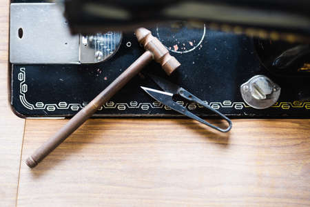 Tools and materials sewing and needlework.の写真素材