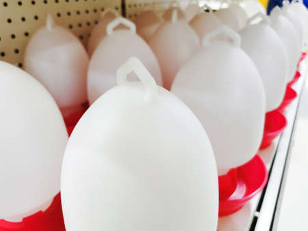 plastic feeding pan for chicks poultry feeding machineの写真素材
