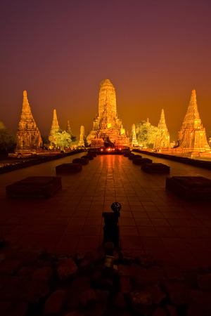 Chai Watthanaram Temple is a Buddhist temple in the city of Ayutthaya Historical Park, Thailand. It is one of Ayutthaya's best known temples and a major tourist attraction.の写真素材