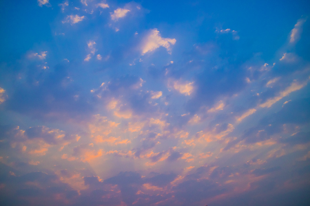 Morning sky and clouds.の写真素材