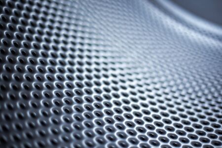 Abstract black and white background wallpaper concept from inside of washing machine drum.の写真素材