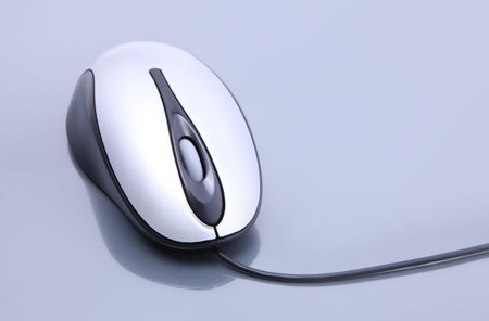 Mouse over gray Background. Tecnology