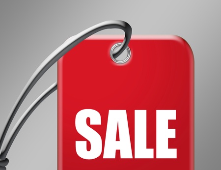 red label sale over gray background.illustrationの写真素材