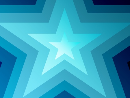 blue  and white concentric stars. abstract illustrationの写真素材