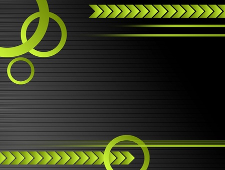 gray and green background with circles  and movementの写真素材