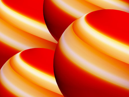 Orange and white abstract shapes. Dynamic backgroundの写真素材