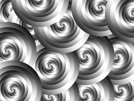 Chrome metallic circles illustration. Empty to insert text or deisgnの写真素材