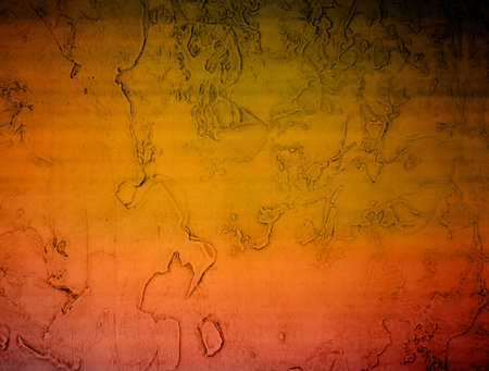 Brown and orange vintage background with dark frame. illustration