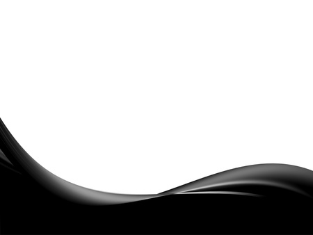 black and white dynamic wave on white backgroundの写真素材