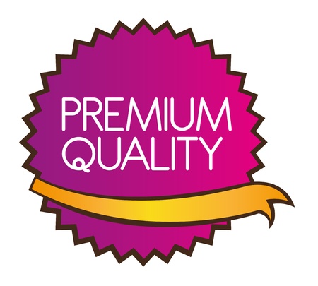 premium quality star isolated over white background. vectorのイラスト素材