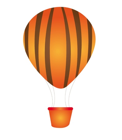 brown and orange balloons isolated over white background. vectorのイラスト素材