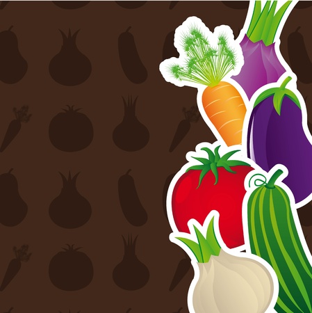 vegables with space for copy, background.のイラスト素材