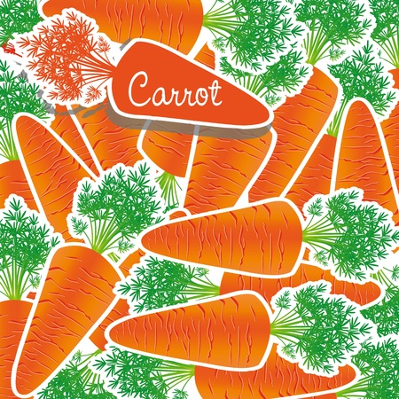 background of many carrots piled on each otherのイラスト素材