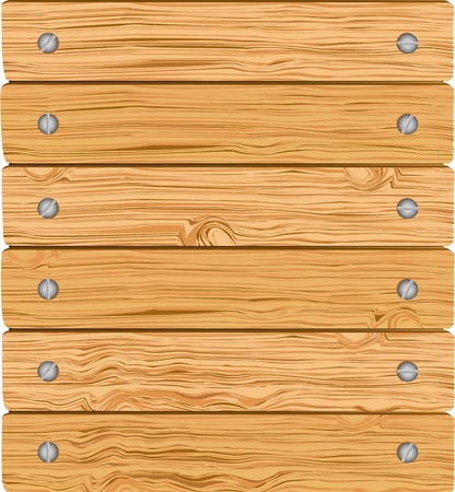 pattern of wooden boards with screwsのイラスト素材