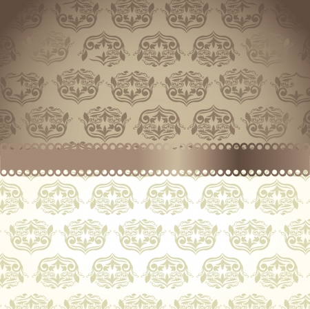 blank beige ornament with frame backgroundのイラスト素材