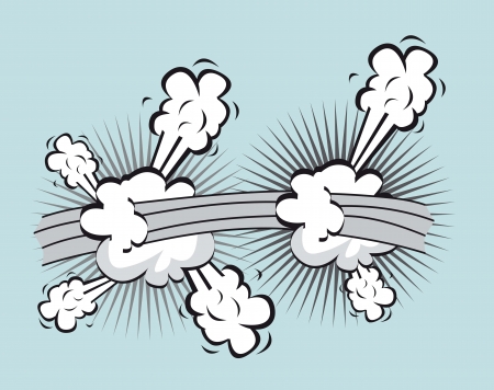 Illustration of fast or fight in comics. vector illustration のイラスト素材