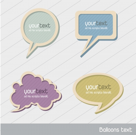 cute balloons text over gray background. vector illustrationのイラスト素材