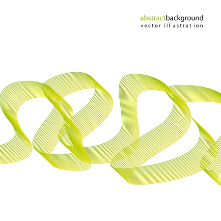 green waves isolated over white background. vector illustrationのイラスト素材