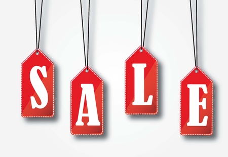 Sale over white background illustrationのイラスト素材