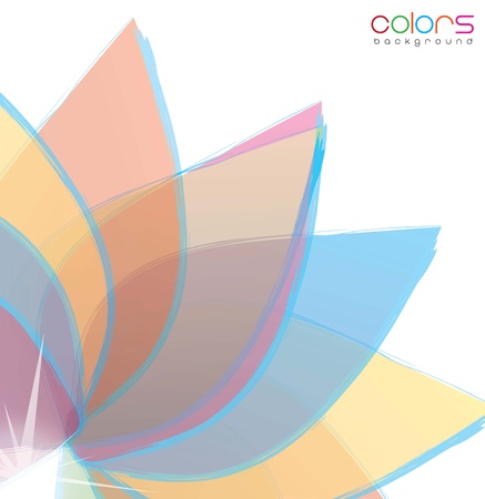 beautiful flower with transparency over white backgroundのイラスト素材
