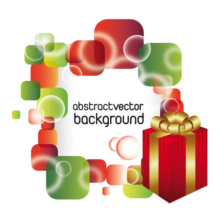 christmas banner with gifts over white background. のイラスト素材