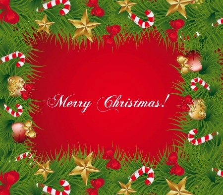 christmas garland with space for copy. illustrationのイラスト素材