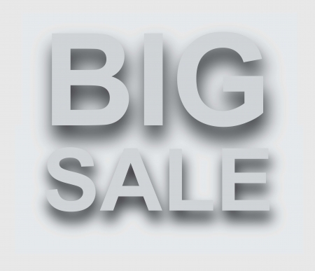 Big sale over white backgroundのイラスト素材