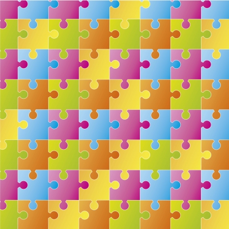 colorful pieces puzzles background illustrationのイラスト素材