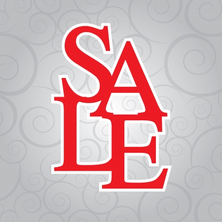 sale background over gray background のイラスト素材