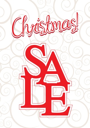 Christmas sale over white background vector illustrationのイラスト素材