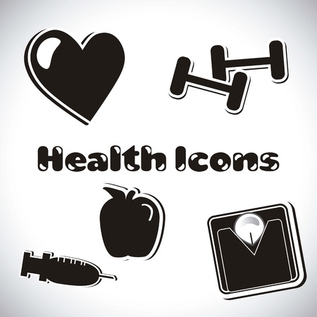 health iconsのイラスト素材