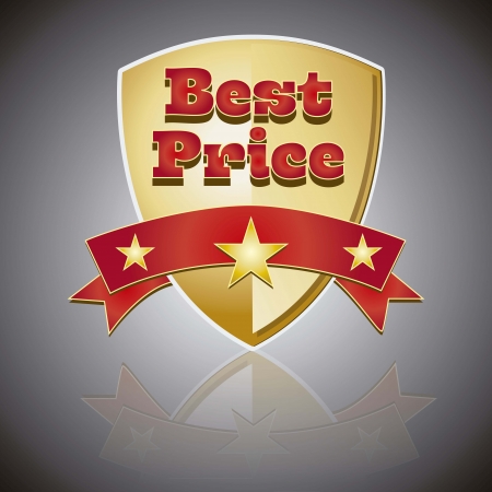 Best Price golden elementのイラスト素材