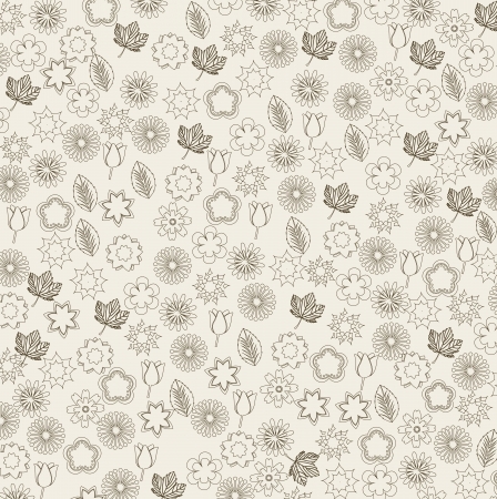 flowers icons over beige background. vector illustrationのイラスト素材