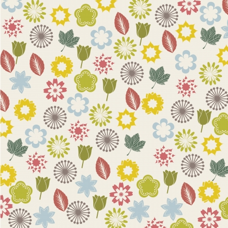 flowers icons over beige background. vector illustrationのイラスト素材